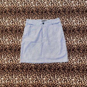 brandymelville blue pinstripe pencil skirt